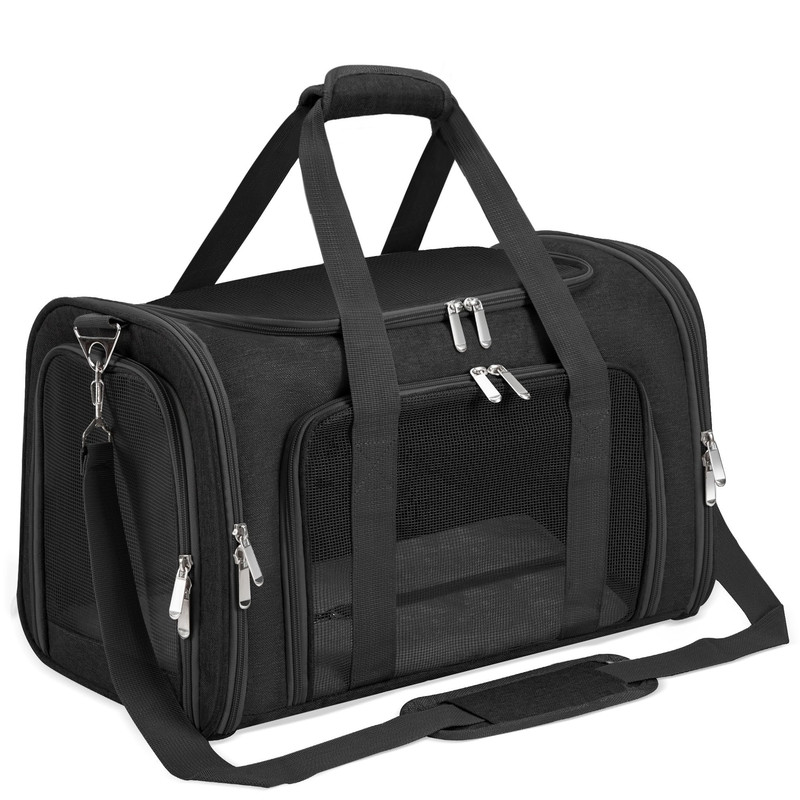 Soft-Sided TSA Airline Approved Pet Carrier Black