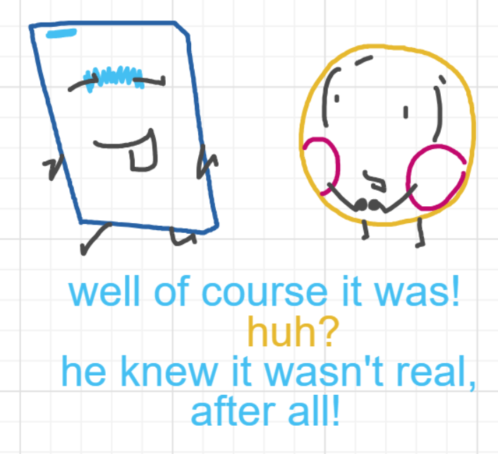 A panel from You're In Danger, Boy, episode seven of the Board Boards object show by Furretwalk/WalkingFurret.