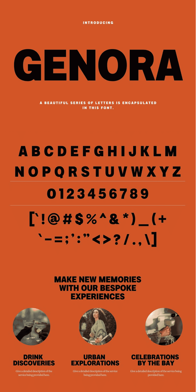 Genora Modern Sans Font - D747MZE