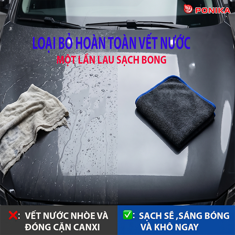 Loại bỏ hoàn toàn vết nước - Một lần lau sạch bong