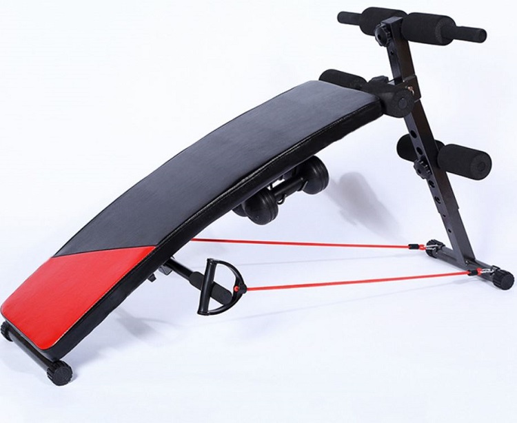 Abdominal Curved Decline Sit Up Bench Fitness Exercise Gym Dumbbell