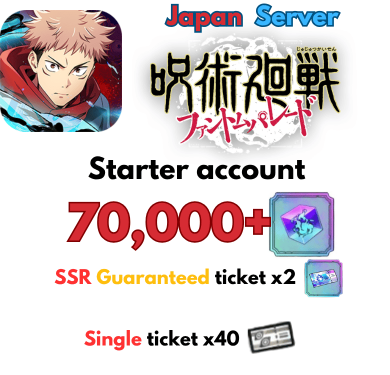 [Japan/JP] Jujutsu Kaisen Phantom Parade Gacha Reroll Basic Gói
