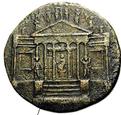 Glosario de monedas romanas. TEMPLO DE LA CONCORDIA. 1