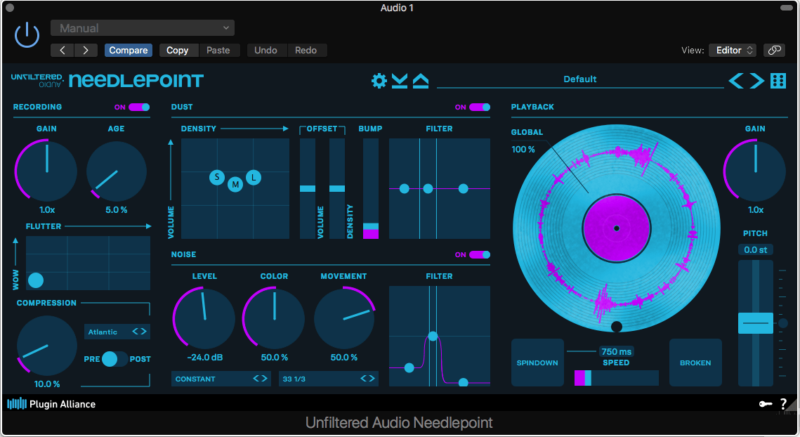 Unfiltered Audio Needlepoint v1.0.0