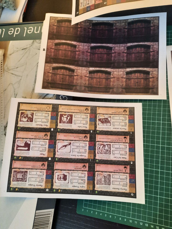 1 - impresión en cartulina y papel adhesvo