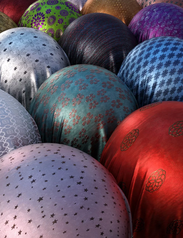 Georgeous Metallic Silk and Overlays Iray Shaders Georgeous Metallic Silk and Overlays Iray Shaders