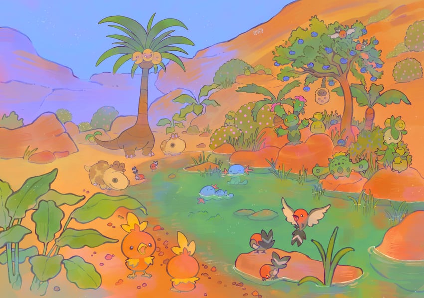 torchic-wooper-fletchling-alolan-exeggut