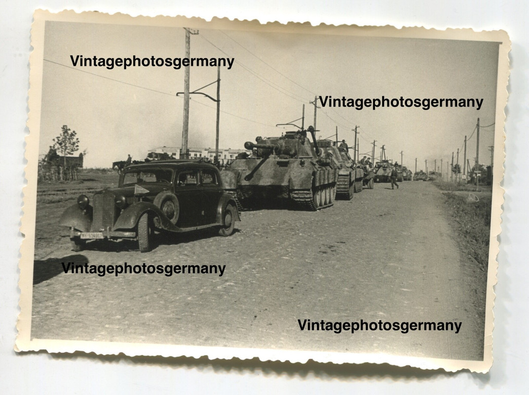 Foto Russland WH Panzer V Panther schwere Panzerabteilung Camouflage Camo (1)