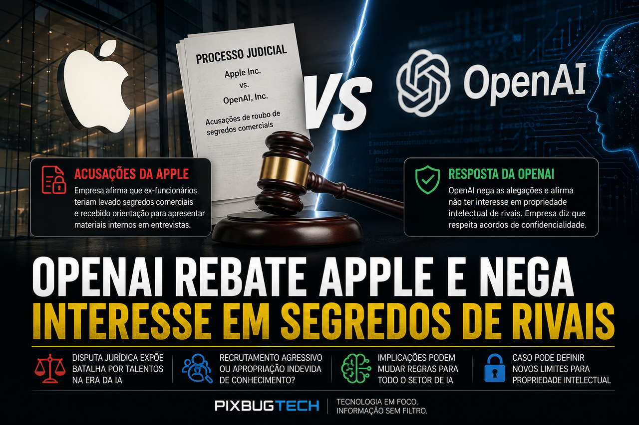 OpenAI responde à Apple e eleva disputa por talentos à maior batalha jurídica da era da IA