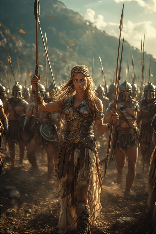 Greek-Warrior-Female-Spears-Sw-35