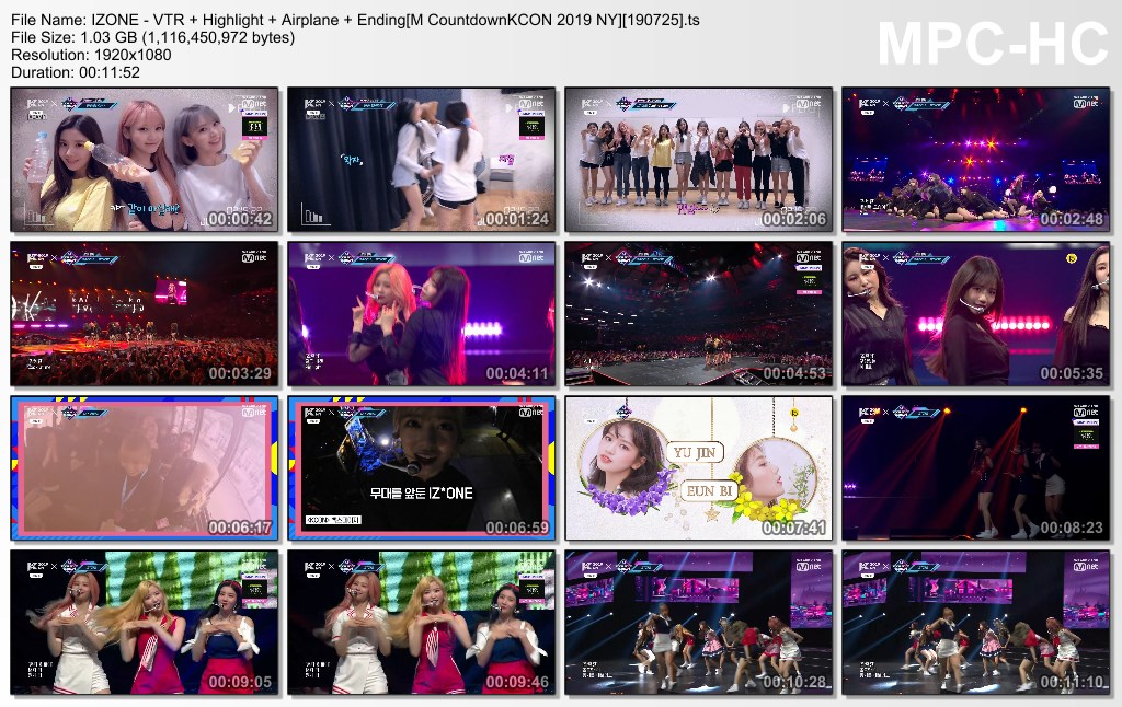 IZONE - VTR   Highlight   Airplane   Ending[M CountdownKCON 2019