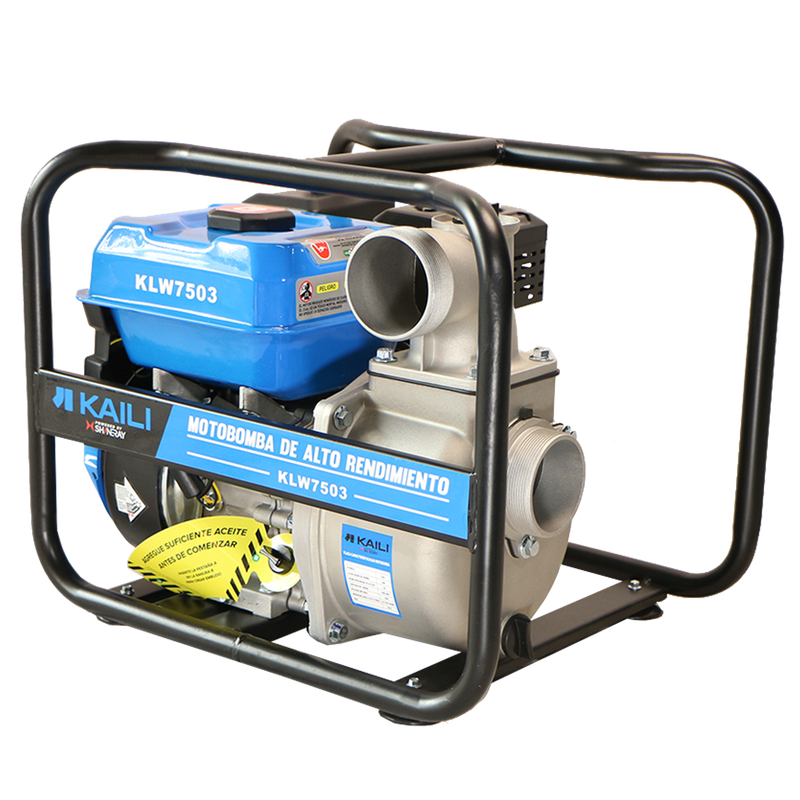 MOTOBOMBA A GASOLINA 7.5HP 3" KAILI INCLUYE ACEITE LUBRICANTE DE 600ML