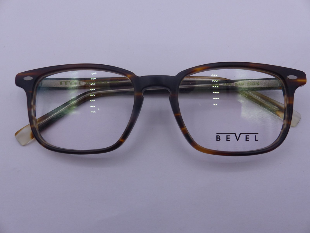 BEVEL 3697 TATI WHISKEY TORTOISE MATTE MENS EYEGLASSES FRAMES SIZE 52-19