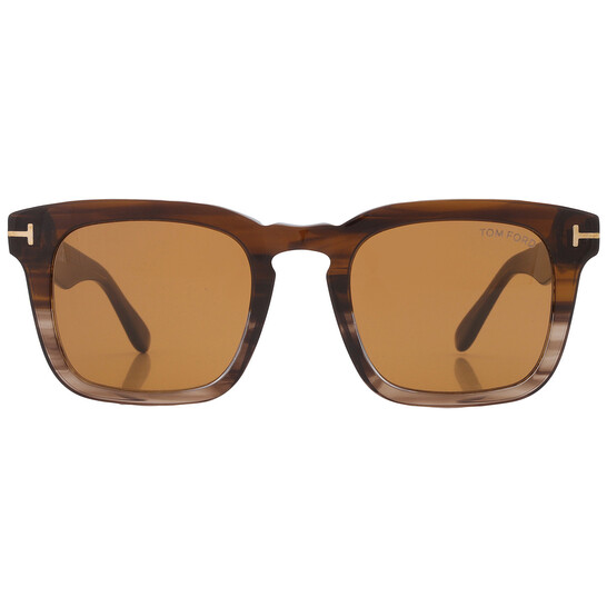 tom ford dax brown square mens sunglasses ft0751 55e 50