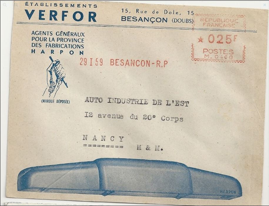 Verfor Besançon distributeur Harpon