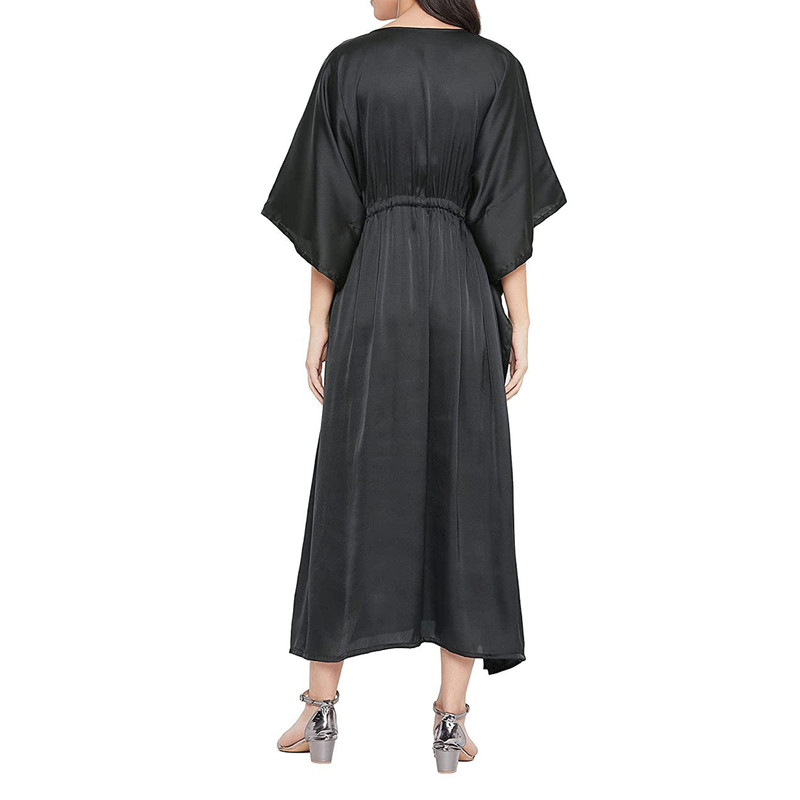 Women Satin Silk Nightdress Lingerie Sleepwear Nightgown Maxi Robe Loungewear - Picture 8 of 125