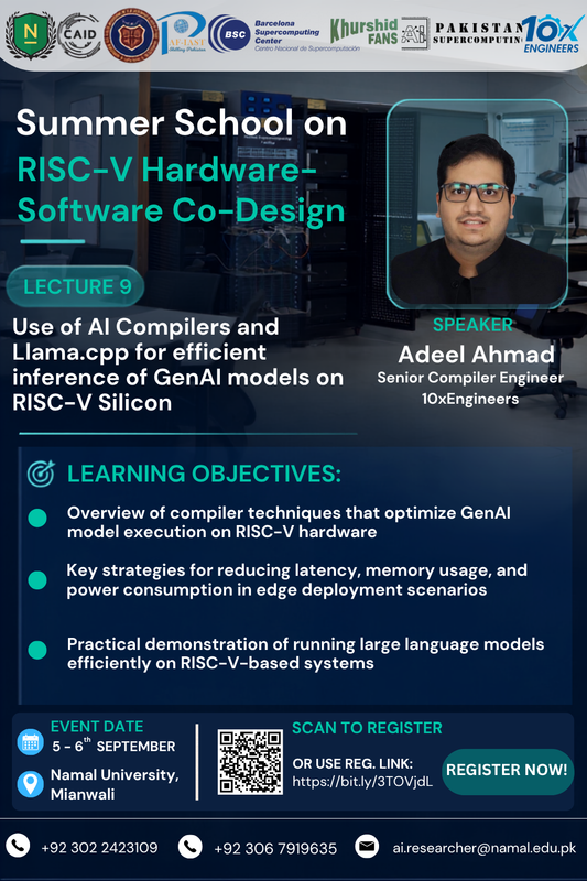 Poster: AI Compilers and Llama.cpp for efficient inference of GenAI models on RISC-V Silicon