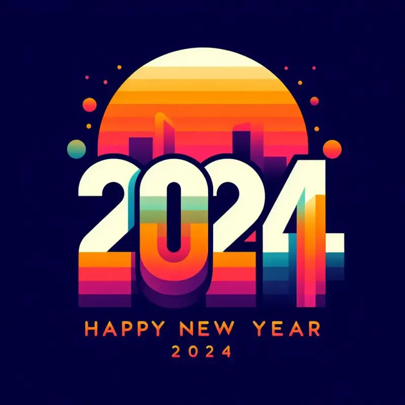 Happy New Year 2024 Text