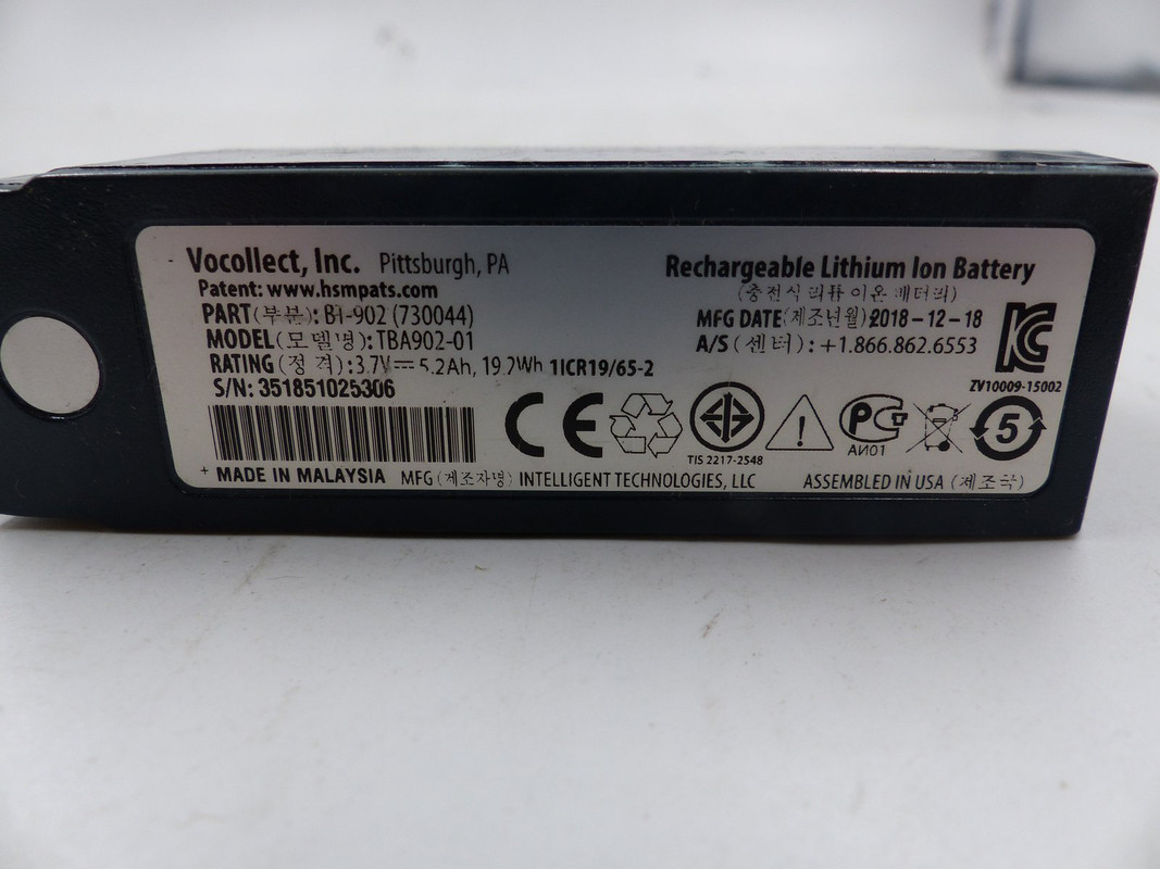 HONEYWELL TBA902-01 RECHARGEABLE LI-ION BATTERY BT-902