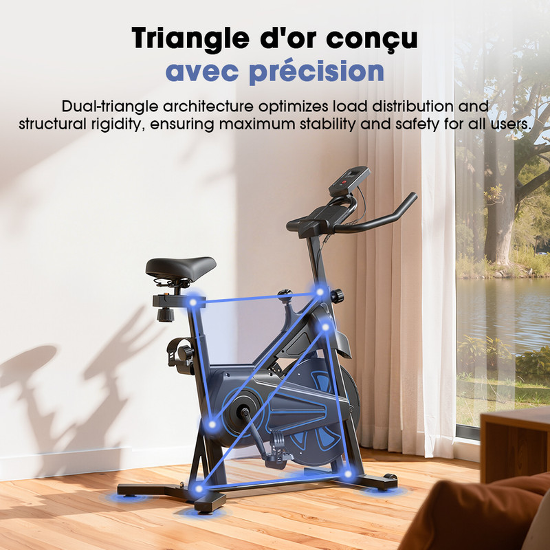 Vélo D'appartement Bigben Cyberbike Fitness - Magnétique - Connecté - 130kg - Neuf
