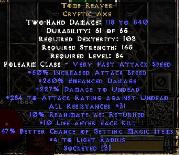 Tomb Reaver Cryptic Axe Topic d2jsp