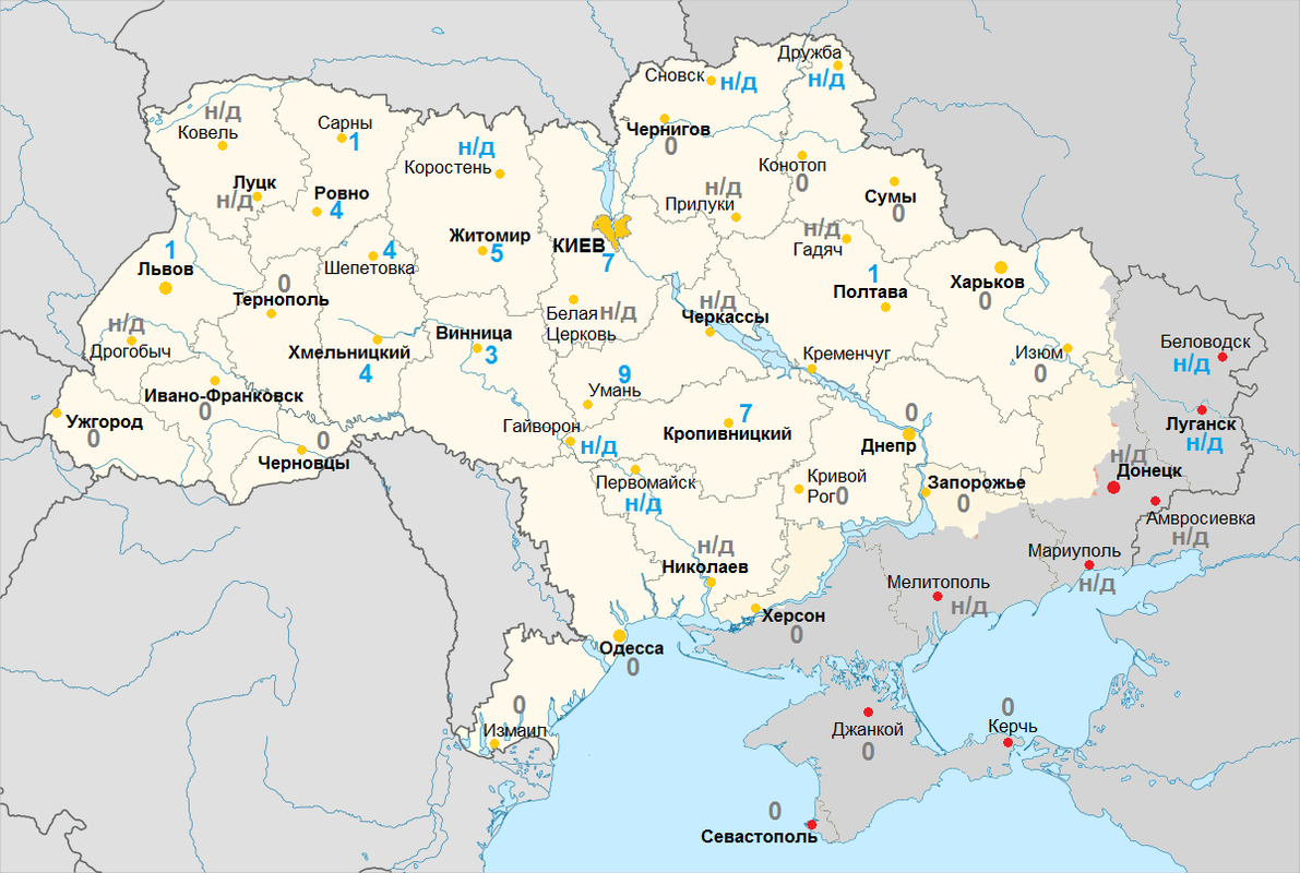 Погодная карта Украины максимумы макс СП