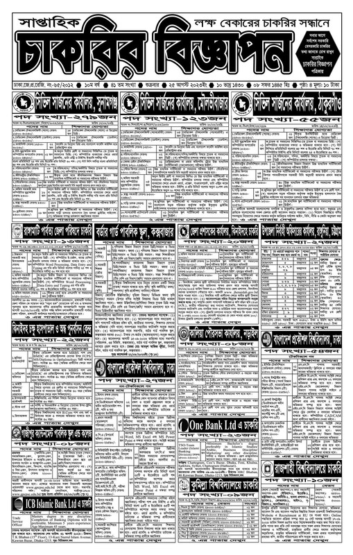 সাপ্তাহিক চাকরির বিজ্ঞাপন পত্রিকা ২৫ আগস্ট ২০২৩-1