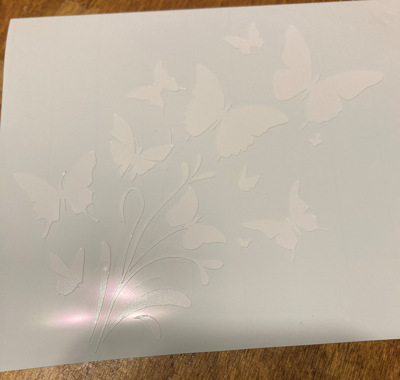 butterflies handcrafted decal