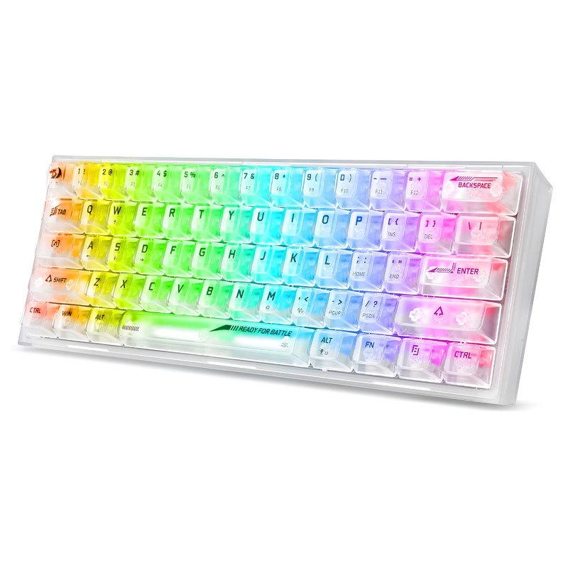 Teclado Redragon Fizz K617CT RGB Transparente