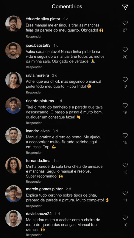 Depoimento sobre o Manual Pintor em Casa