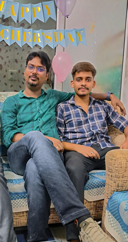 Student with Director Abhay Shrivastava
