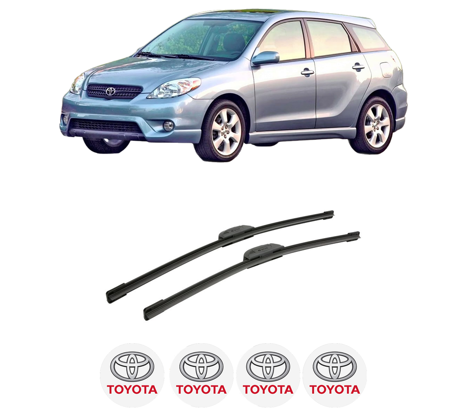 Set stergatoare auto TOYOTA MATRIX (_E13_) din 2002-2005, pentru parbriz auto, 2 bucati, Bosch Aerotwin Retrofit, din cauciuc siliconat rezistent, 4 Stickere Auto TOYOTA