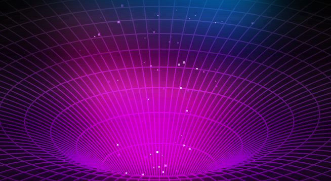 Creative Black Hole WebGL rendering