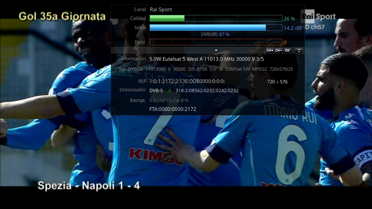 rai sport 5º Oeste
