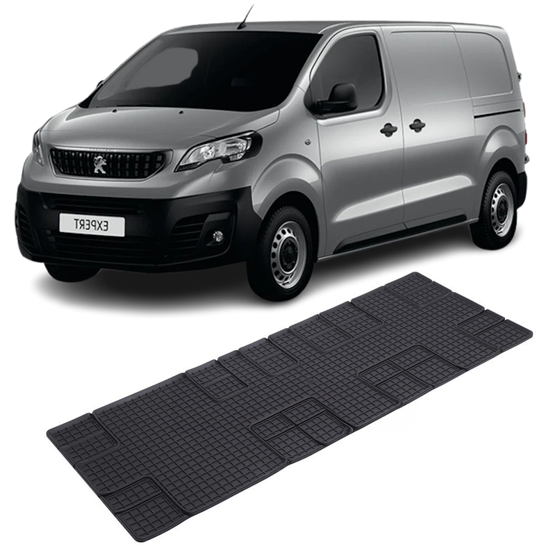 Set 1 covorase Peugeot Expert/Traveller Randul 3 2016-prezent, din cauciuc 100%, compatibile cu autoturismul PEUGEOT Expert/Traveller