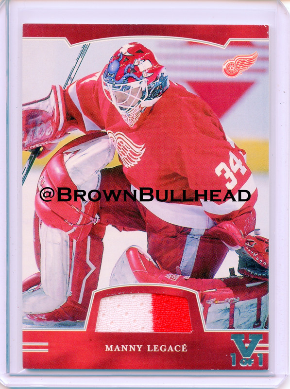 2002-03 BAP First Edition Jerseys #FE-085 [Manny Legace] [Detroit Red Wings] [~100] [swatch=white re