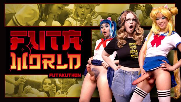 FutaWorld – Jewelz Blu, Lulu Chu, Codi Vore – Futakuthon