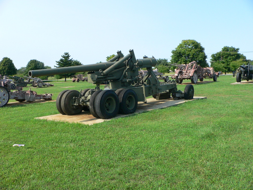 Cañón GPF de 155 mm, Modelo 1917, conservado en el US Army Ordnance Museum