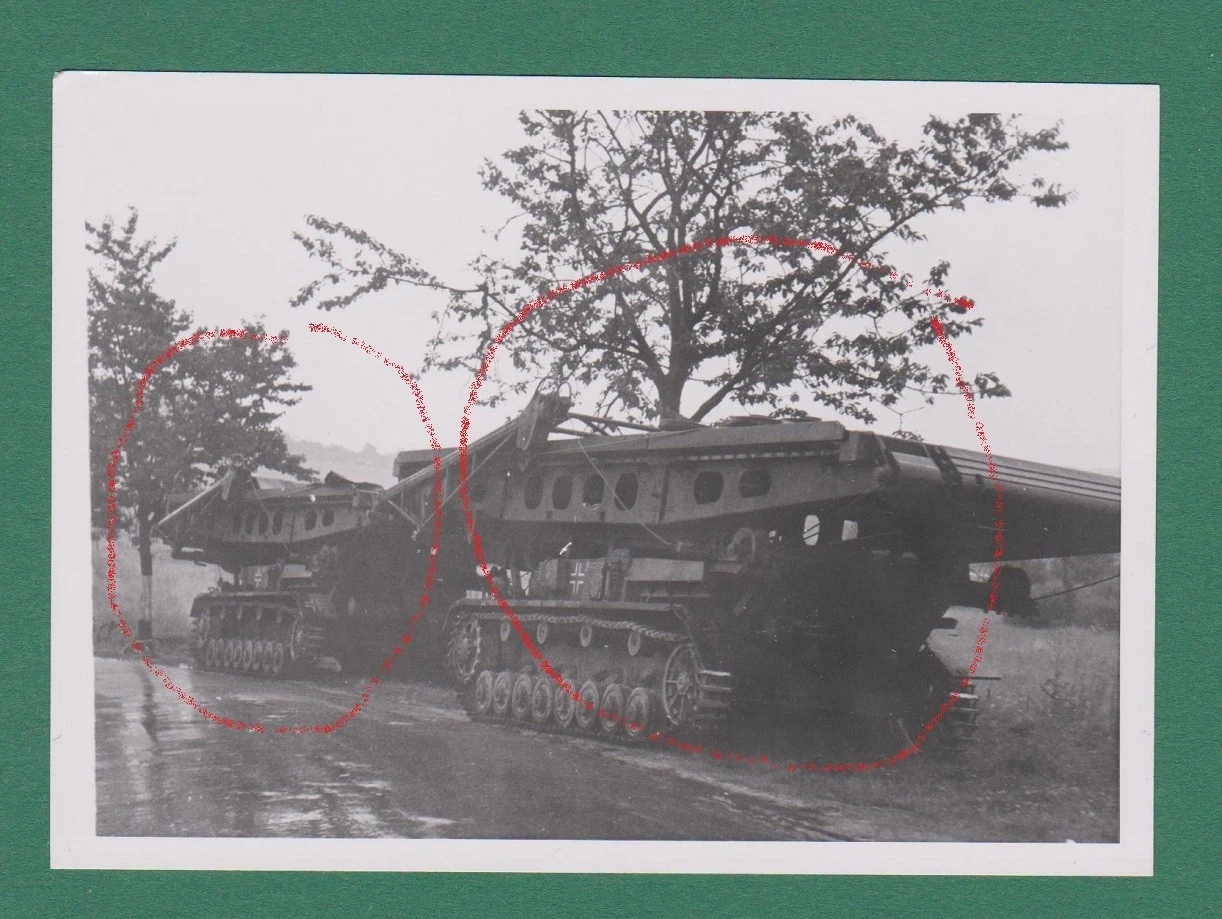 WK2 Foto Brückenleger Panzer IV Fahrgestell Frankreich 1940 Pz Division
