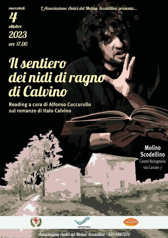 Mercoledì 4 ottobre al Mulino Scodellino l'evento Il sentiero dei nidi di  ragno di Calvino • [Castel Bolognese news]