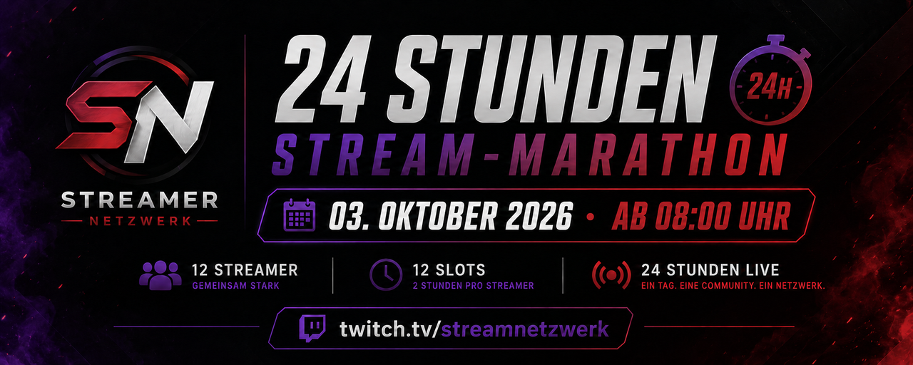 Stream Marathon am 03.10.2026
