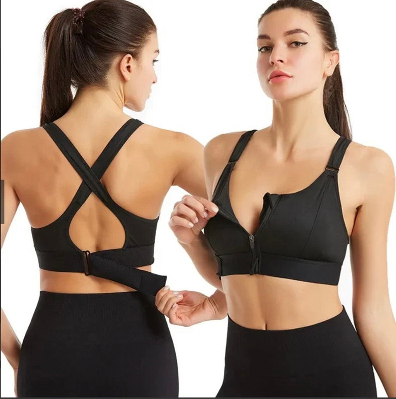 Front Zipper Sports Bra (Free size) Premium Stuff