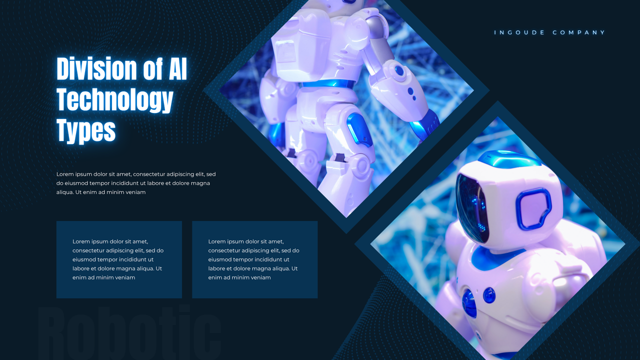 Blue Dynamic Futuristic Robotic Presentation