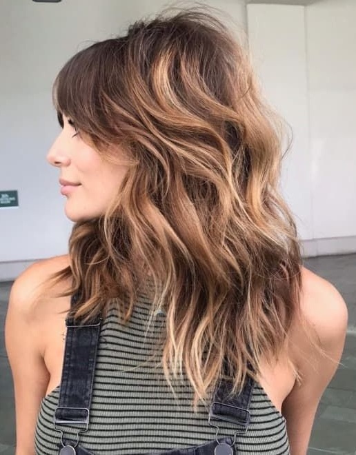 Curtain bangs ombre Classic Octopus Haircut