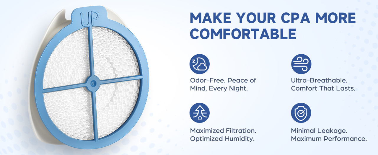 HME cartridge designed for more comfortable CPAP therapy