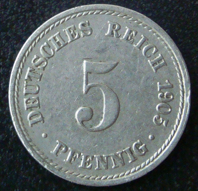 ¡¡A la antigua!! 5 Pfennig. Alemania (1905) ALE-5-Pfennig-1905-rev