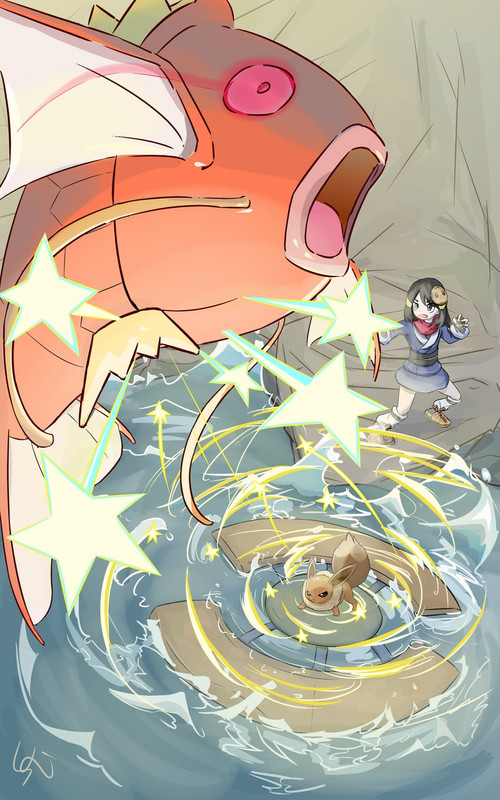 eevee-akari-and-magikarp-pokemon-and-1-m