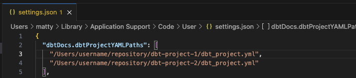 dbtProjectYAMLPaths