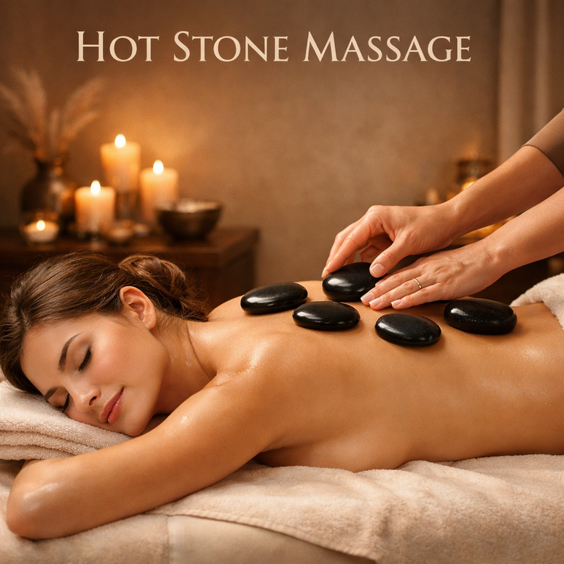 Массаж горячими камнями