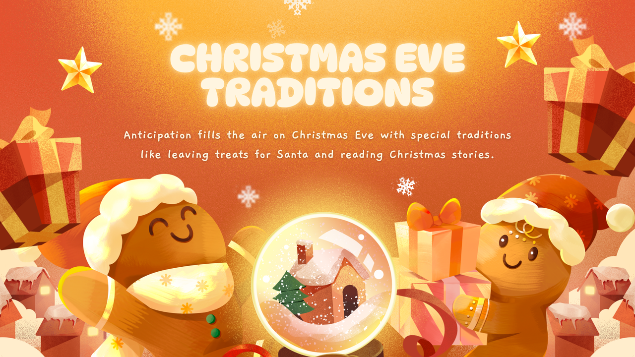 Orange  and Yellow Illustration Christmas Presentation